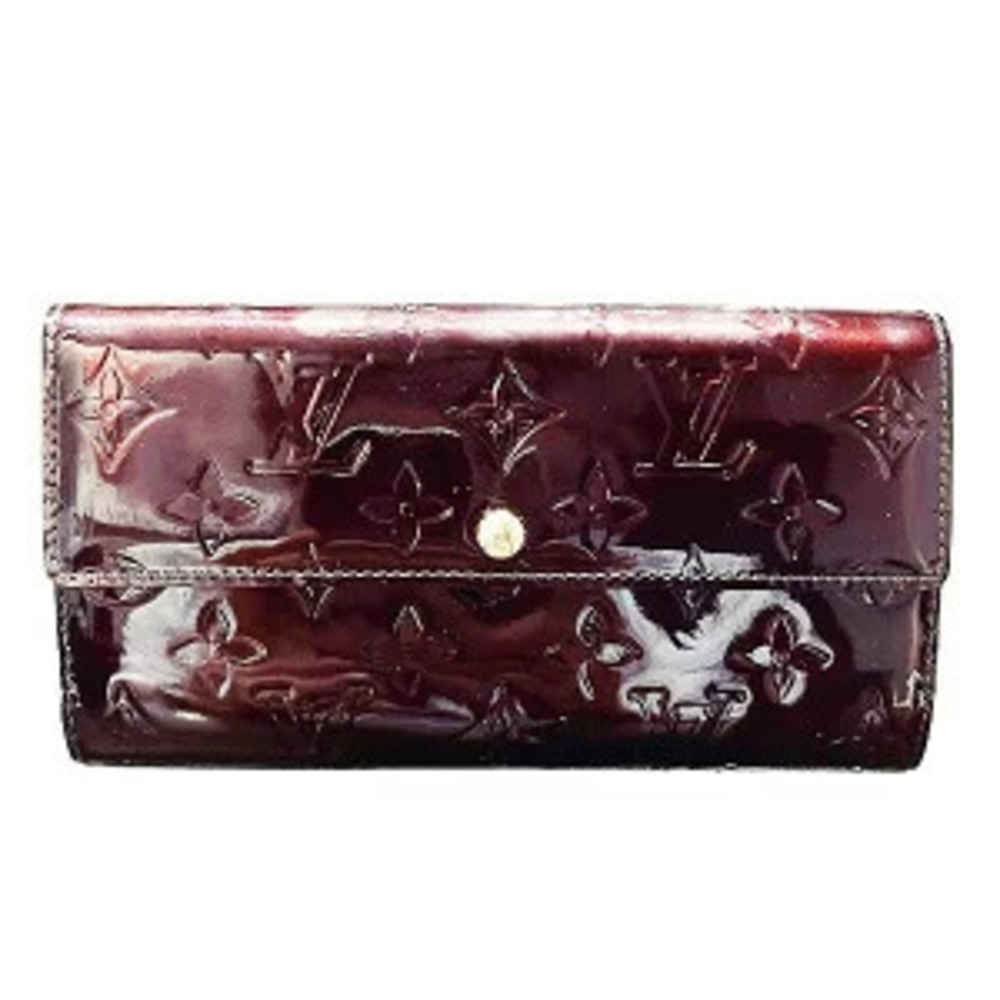 Louis Vuitton Monogram Vernis Portefeuille Sarah Long Wallet Bi fold